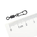 50pcs/Pack Fishing Rolling Swivels with Lock Clip Snap