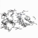 AMYSPORTS 50pcs/Pack Fishing Swivel Snaps with Fastlock Clips (White)