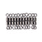 AMYSPORTS 200pcs/Pack Fishing Rolling Swivels Double Rolling (Black)