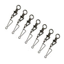 AMYSPORTS 20pcs/Pack Fishing Triangle Rolling Swivels with Italian Snap