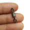 AMYSPORTS 500pcs/Pack Fishing Rolling Swivels with Two Eye Hook (Black)