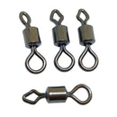 500pcs/Pack Fishing Rolling Swivels with Eye Hook (Black)