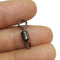 500pcs/Pack Fishing Rolling Swivels with Eye Hook (Black)