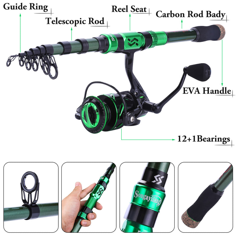 Sougayilang Spinning Fishing Combo