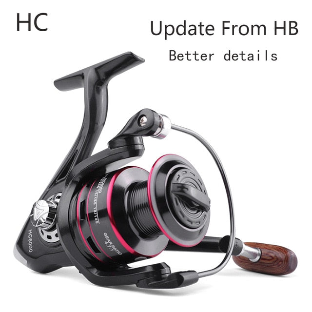 LINNHUE Fishing Spinning Reel 4.4:1/4.7:1/5.2:1 Gear Ratio