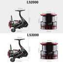 LINNHUE  LS 2000/LS3000 Spinning Fishing Reel 5.0:1 Gear Ratio