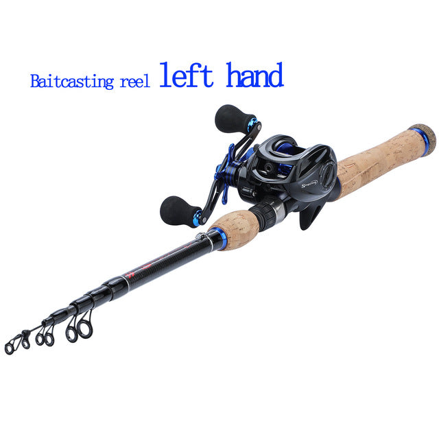 Sougayilang A-RMHG Telescopic Spinning/Baitcasting Combo