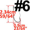 AMYSPORTS 100pcs/Pack Weedless Hook