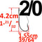 AMYSPORTS 100pcs/Pack Weedless Hook