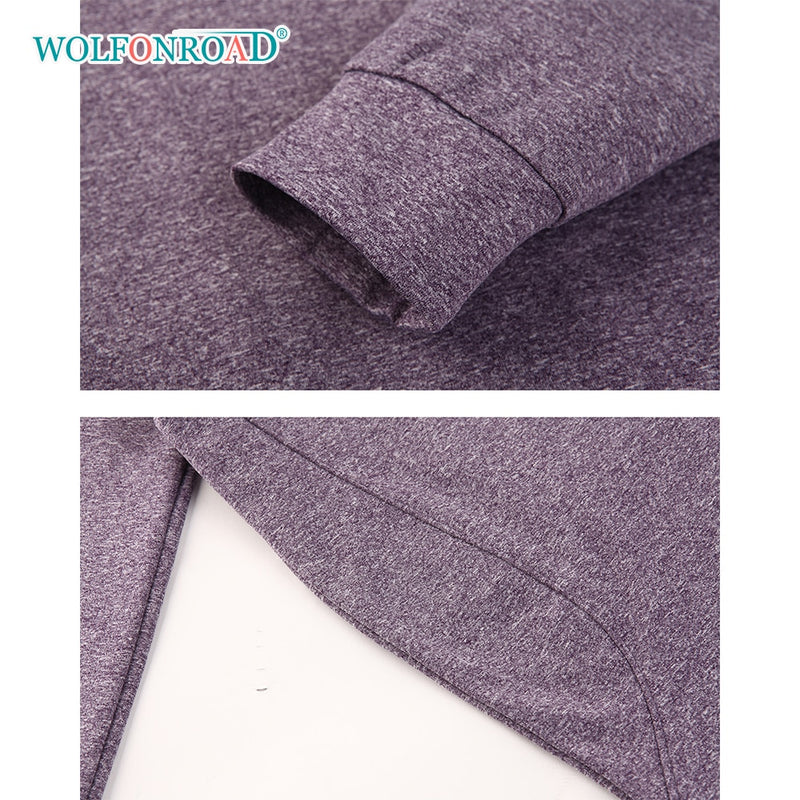 WOLFONROAD 1/4 Zipper Pullover Tops Womens  Shirts