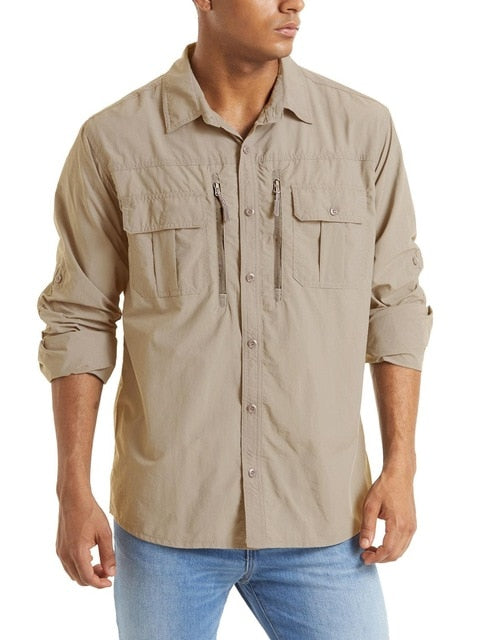 WOLFONROAD Men's  Quick Drying Tactical Shirt