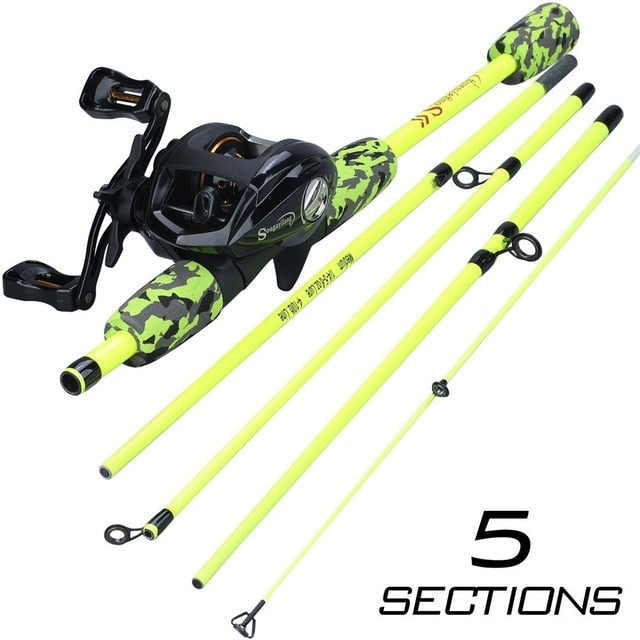 Sougayilang Baitcasting Fishing Combo Gear Ratio 6.3:1