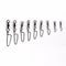 AMYSPORTS 50pcs/Pack Fishing Ball Bearing Swivels with Coastlock Snap (white)