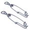 AMYSPORTS 10pcs/Pack Fishing Swivel Snaps with Hangers (White)