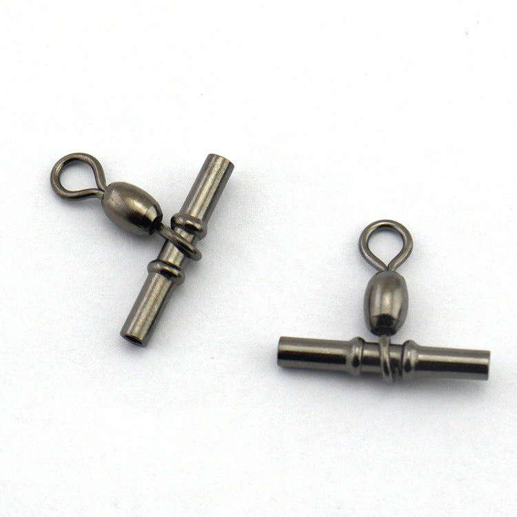AMYSPORTS 10pcs/Pack Fishing Rolling Swivels with Tube
