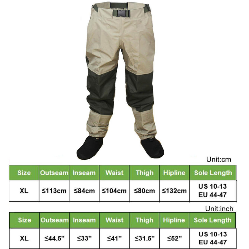 Breathable Fly Fishing Waist Waders